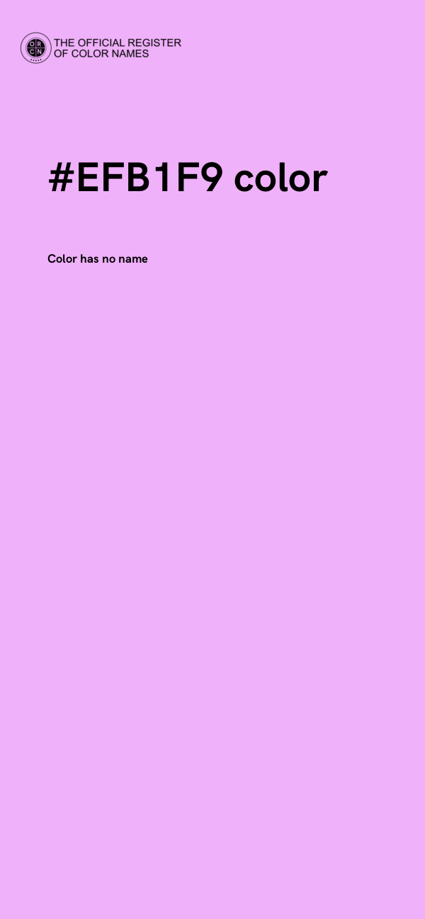 #EFB1F9 color image