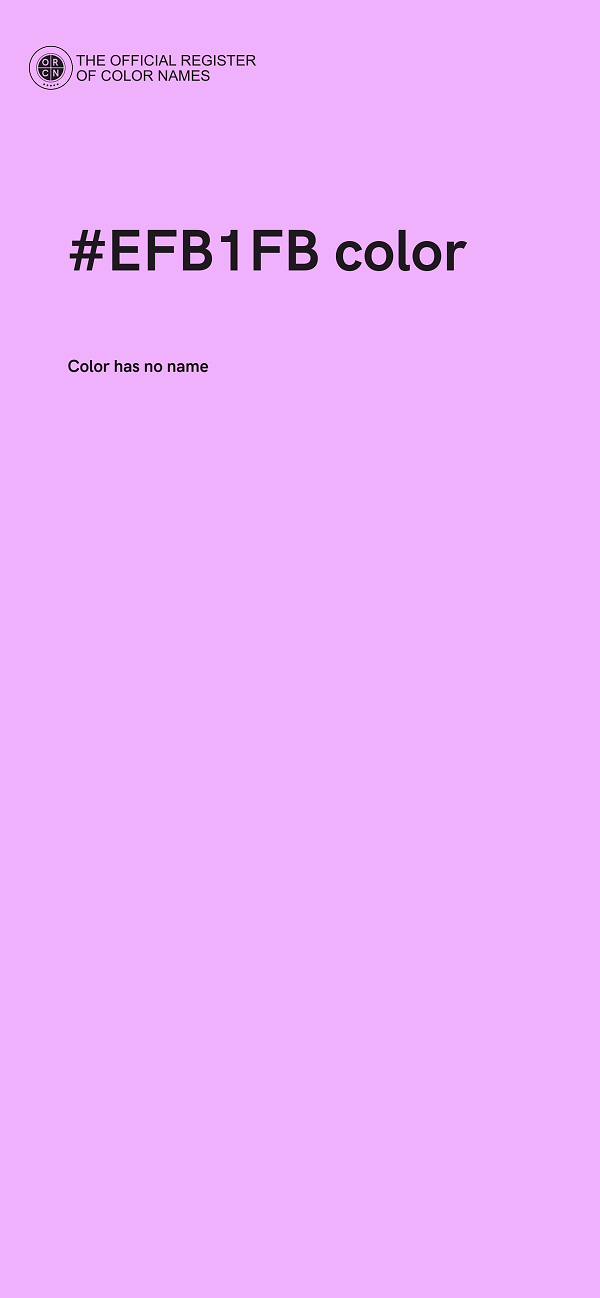 #EFB1FB color image