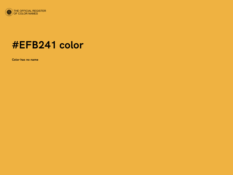 #EFB241 color image
