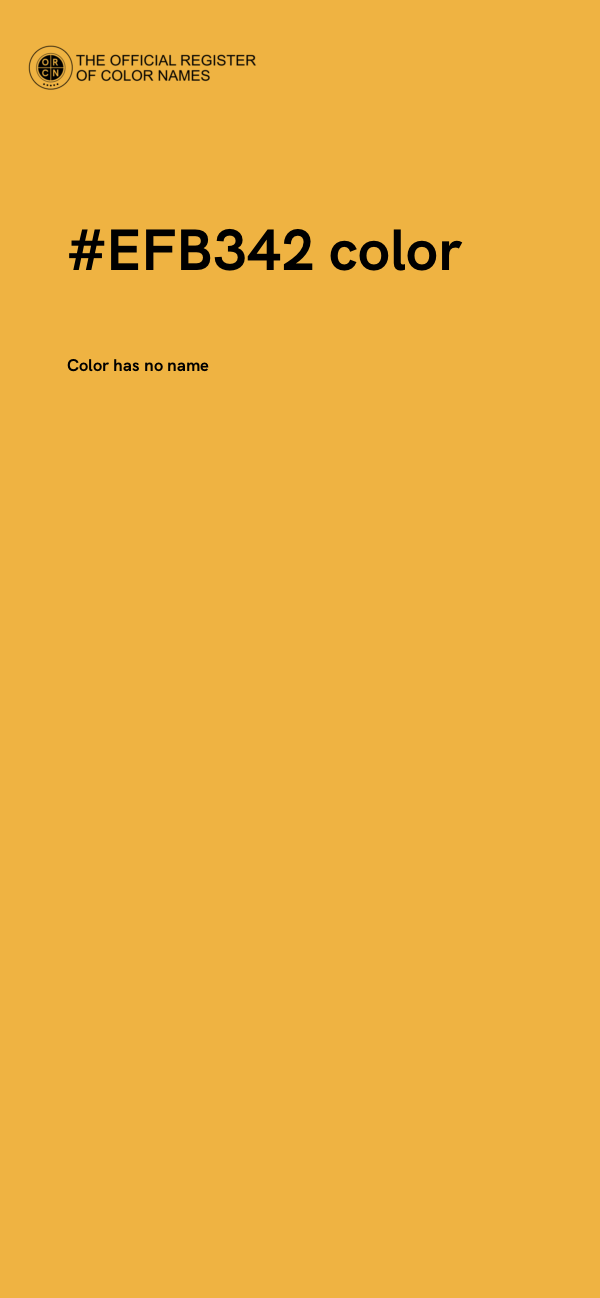 #EFB342 color image