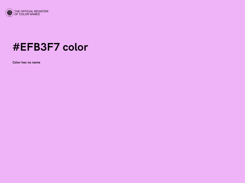 #EFB3F7 color image