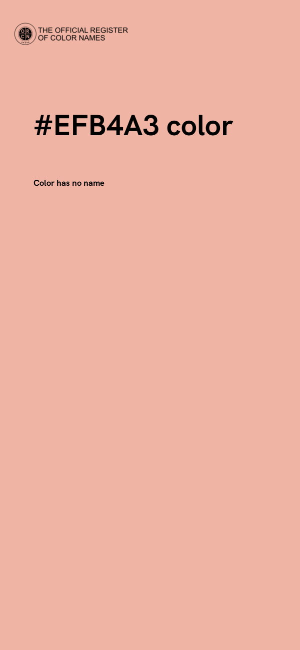 #EFB4A3 color image
