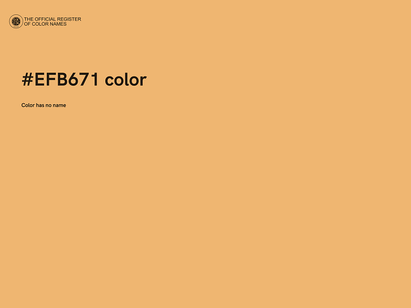 #EFB671 color image