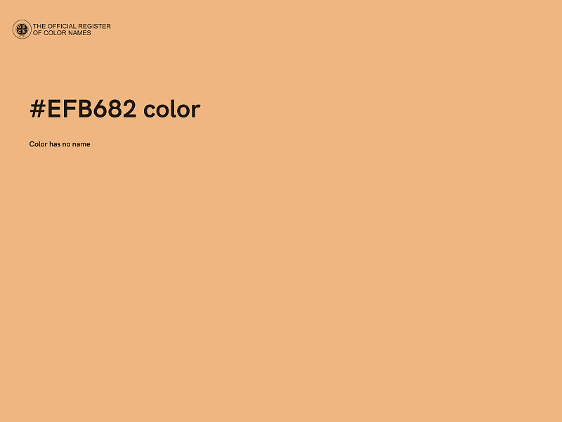 #EFB682 color image