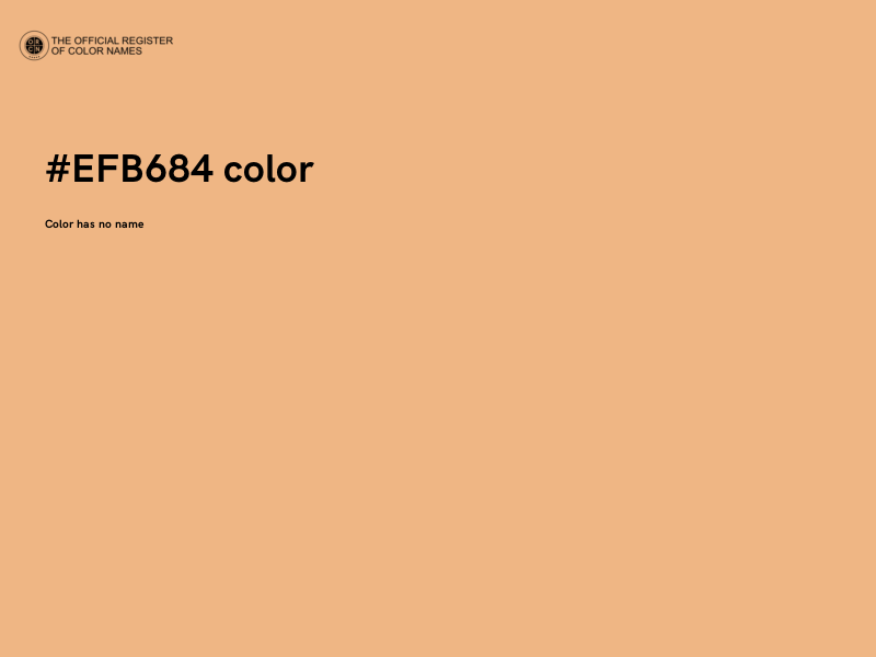 #EFB684 color image