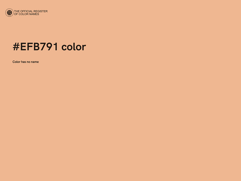 #EFB791 color image