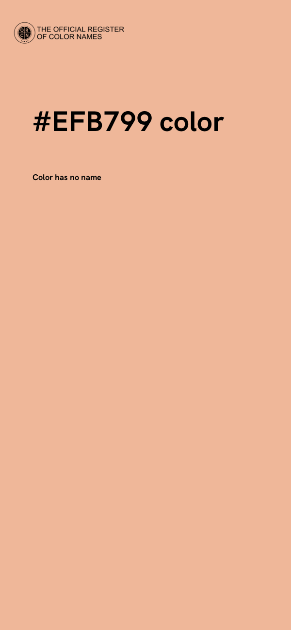 #EFB799 color image
