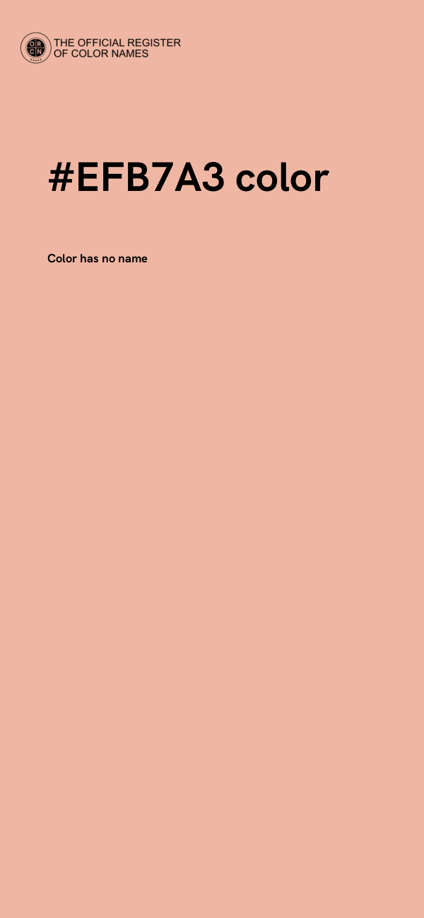 #EFB7A3 color image