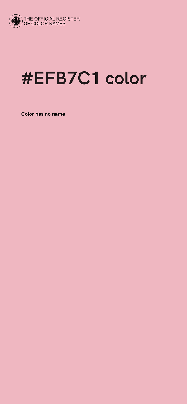 #EFB7C1 color image