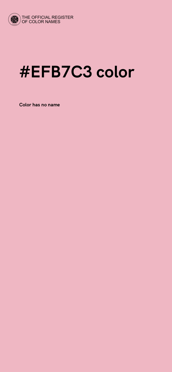 #EFB7C3 color image