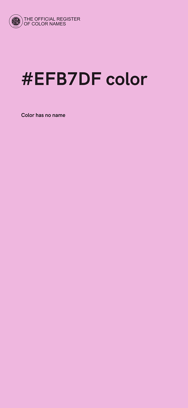 #EFB7DF color image