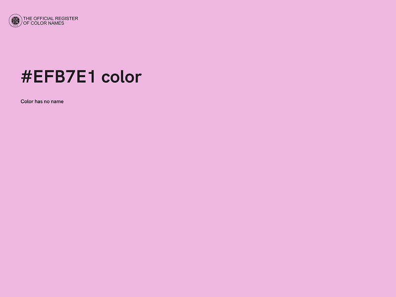 #EFB7E1 color image