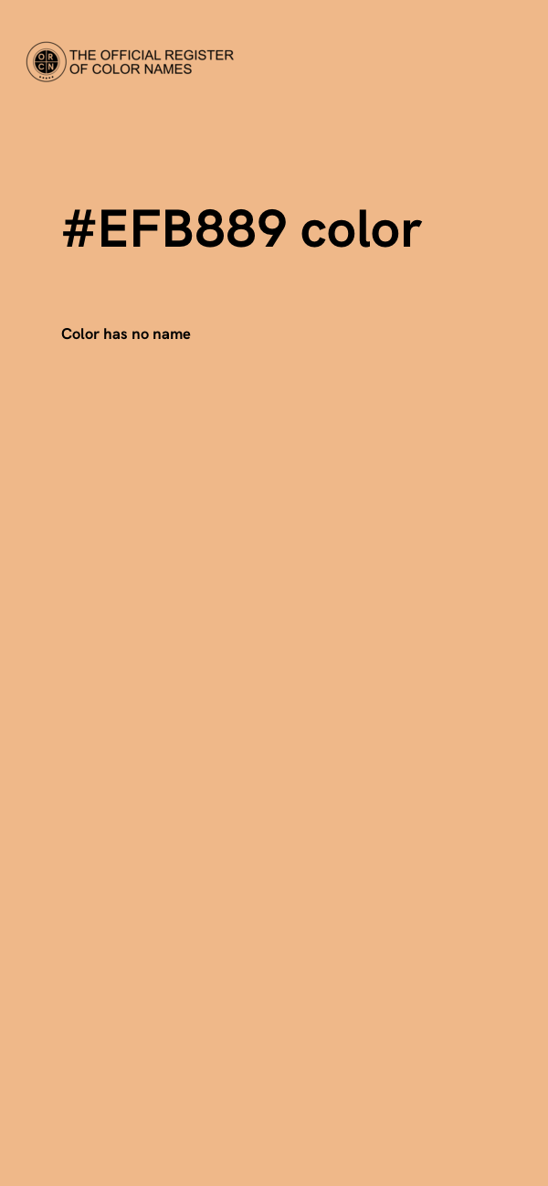 #EFB889 color image