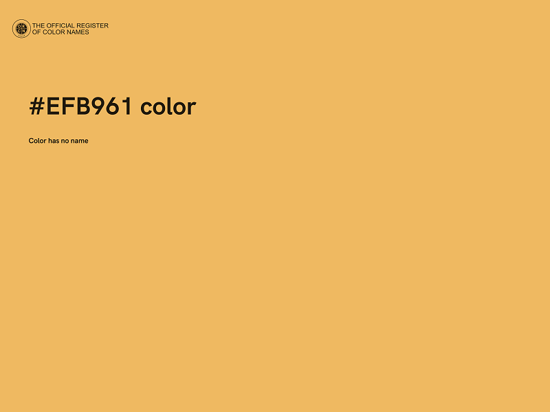 #EFB961 color image
