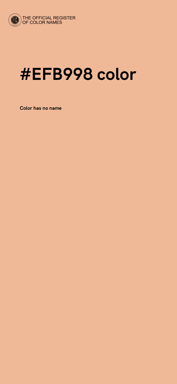 #EFB998 color image