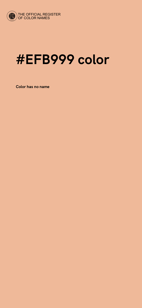 #EFB999 color image