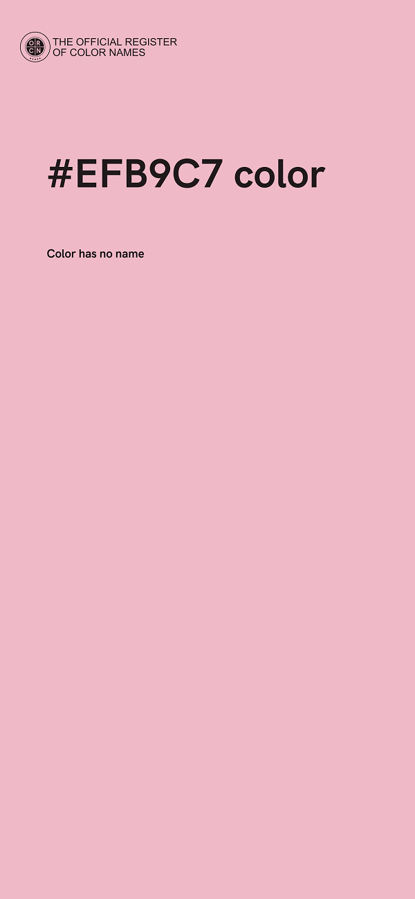 #EFB9C7 color image