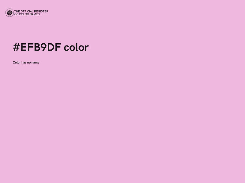 #EFB9DF color image