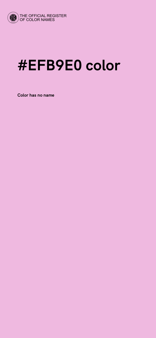 #EFB9E0 color image