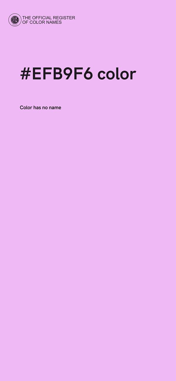#EFB9F6 color image