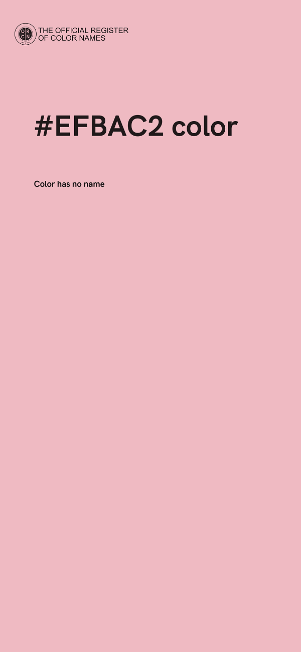 #EFBAC2 color image