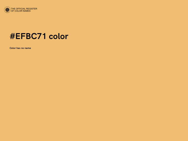 #EFBC71 color image