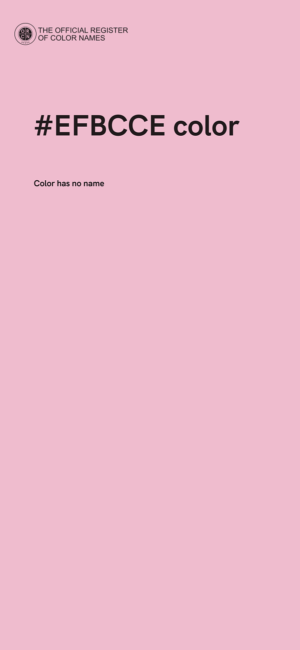#EFBCCE color image