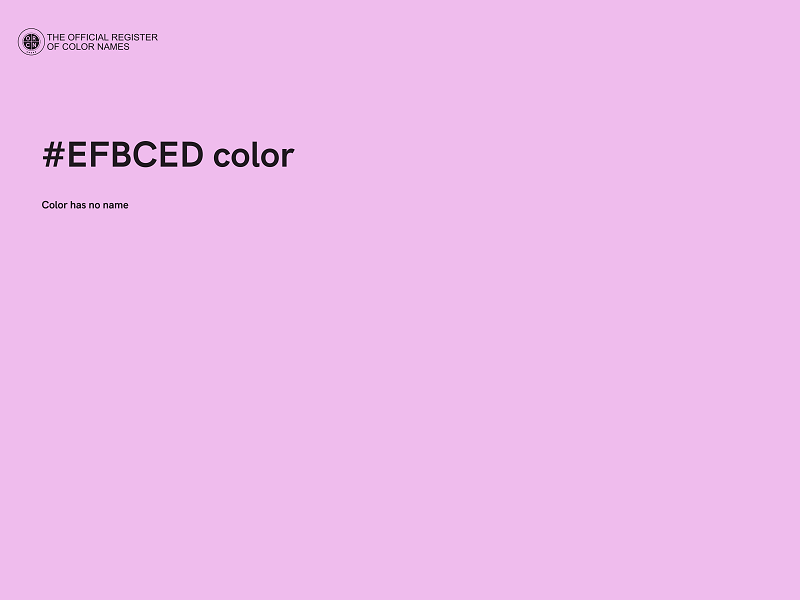 #EFBCED color image