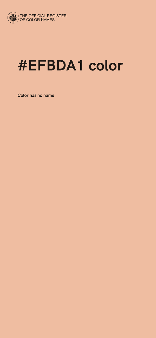 #EFBDA1 color image