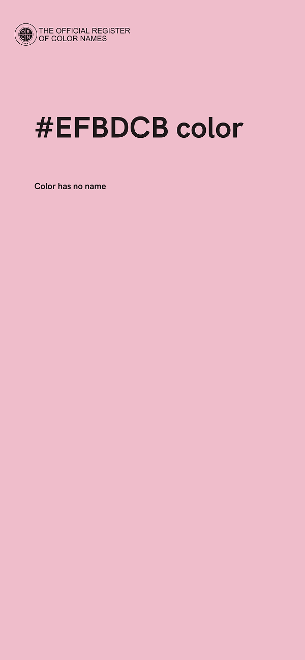 #EFBDCB color image