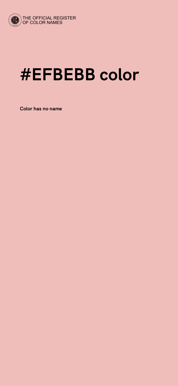 #EFBEBB color image