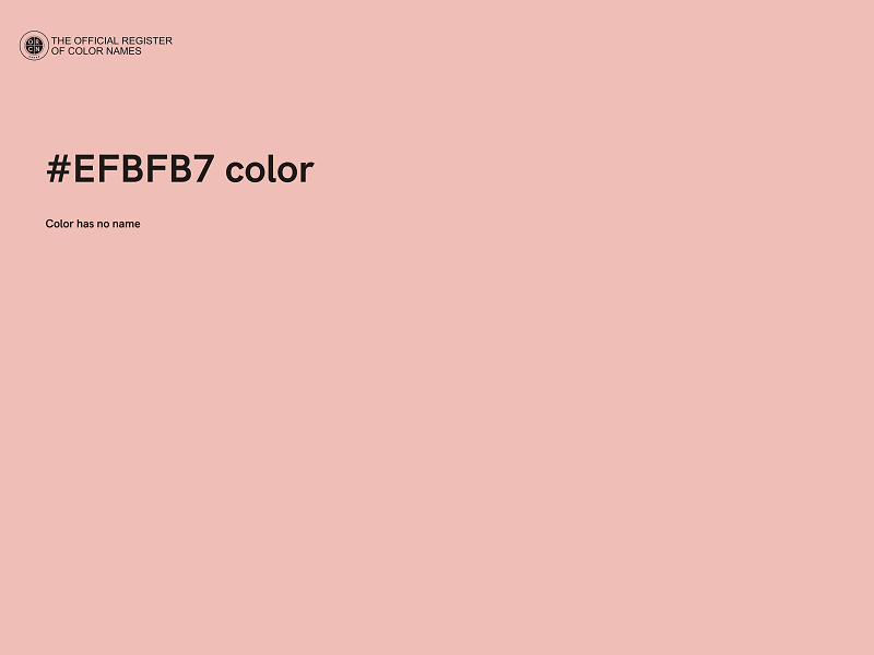 #EFBFB7 color image