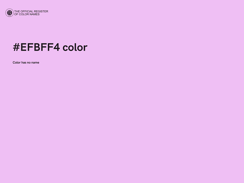 #EFBFF4 color image