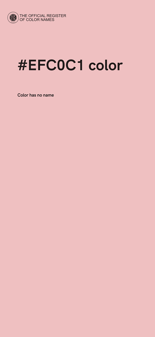 #EFC0C1 color image