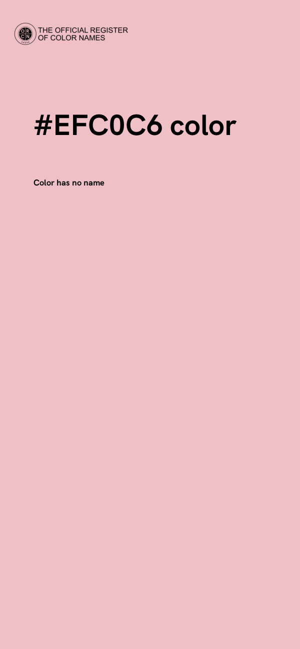 #EFC0C6 color image