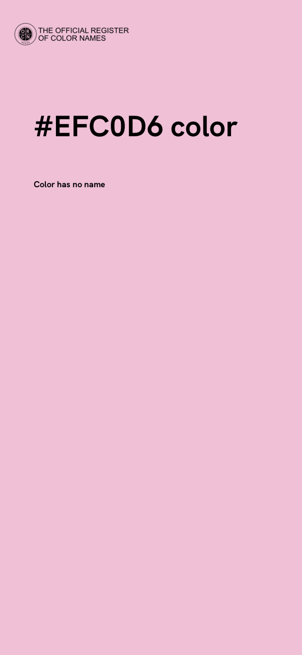 #EFC0D6 color image