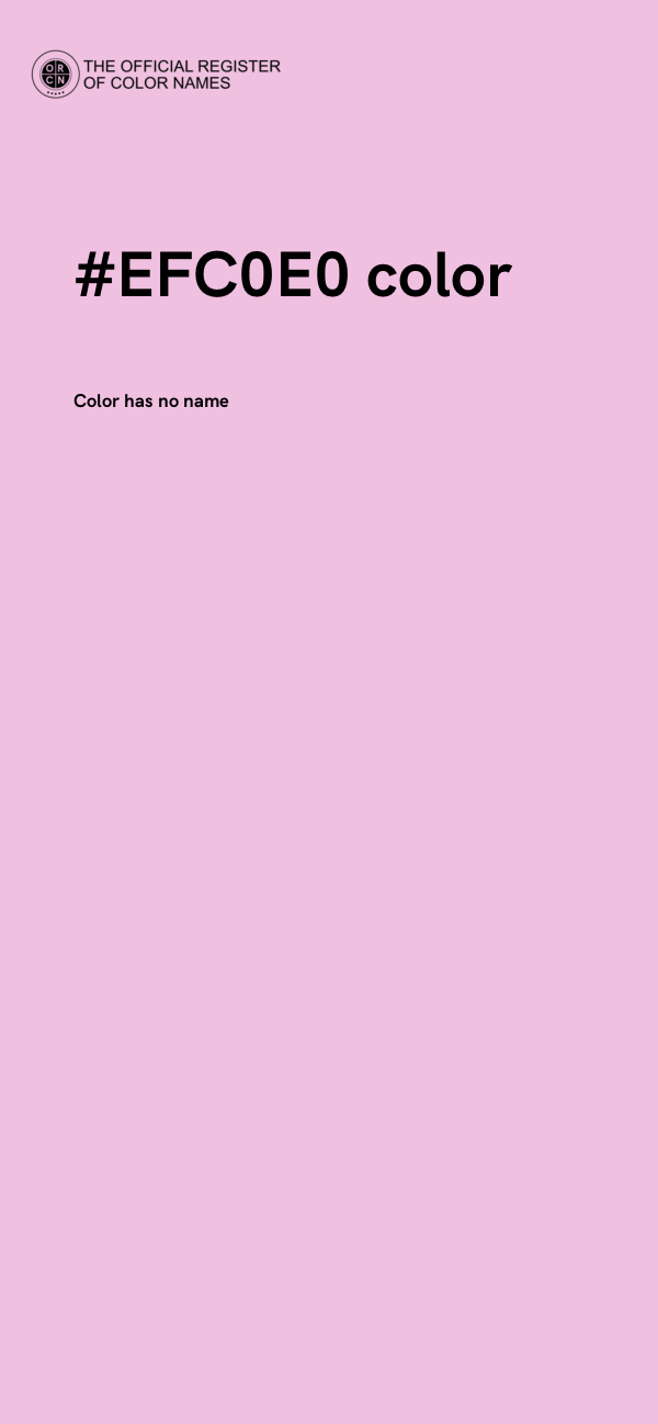 #EFC0E0 color image