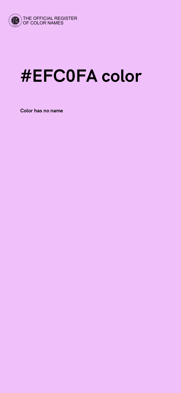 #EFC0FA color image