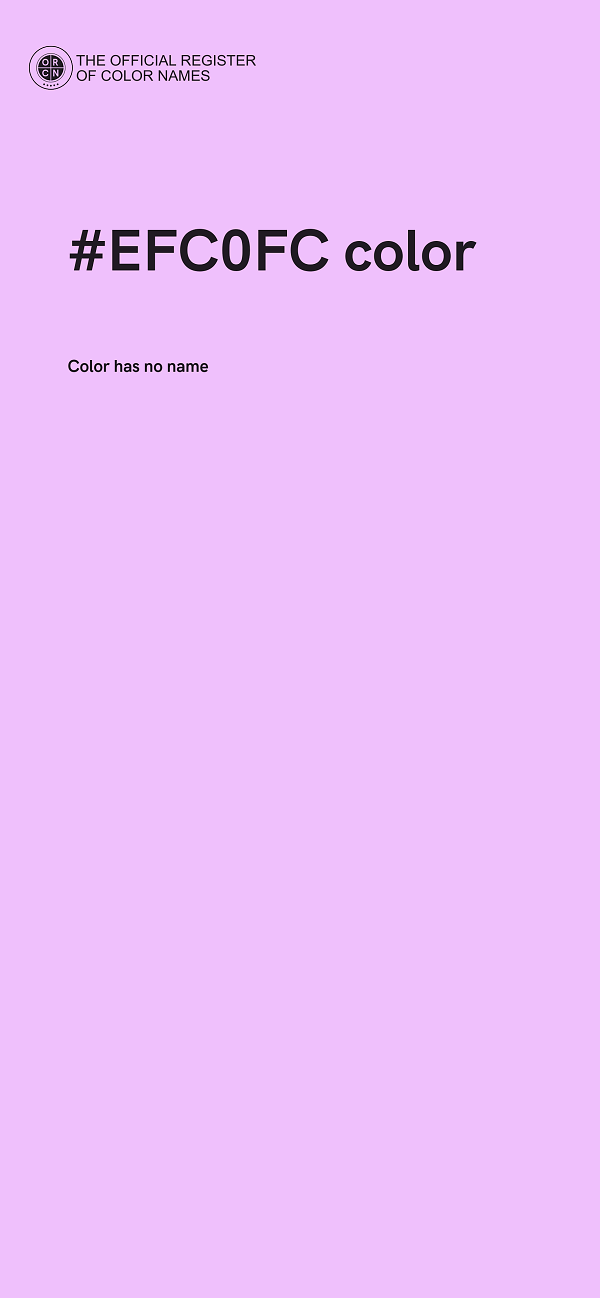 #EFC0FC color image