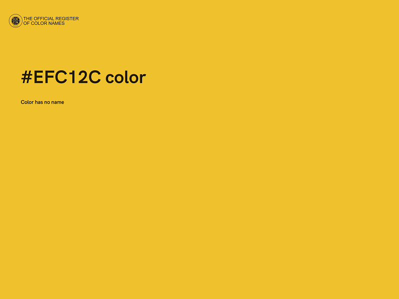 #EFC12C color image