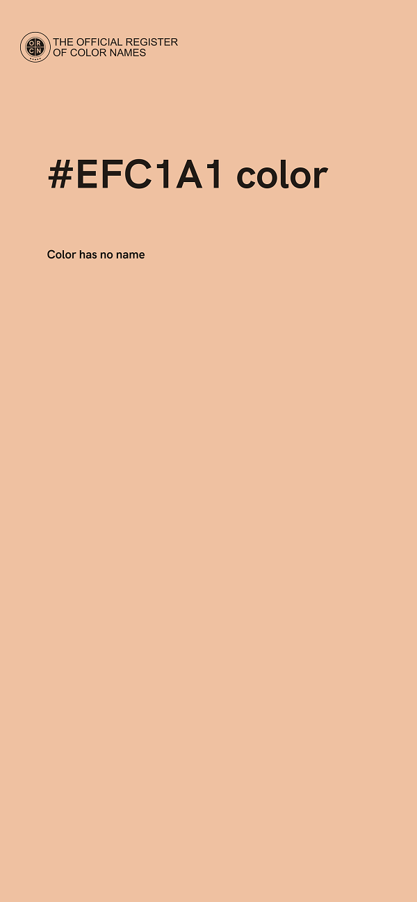 #EFC1A1 color image