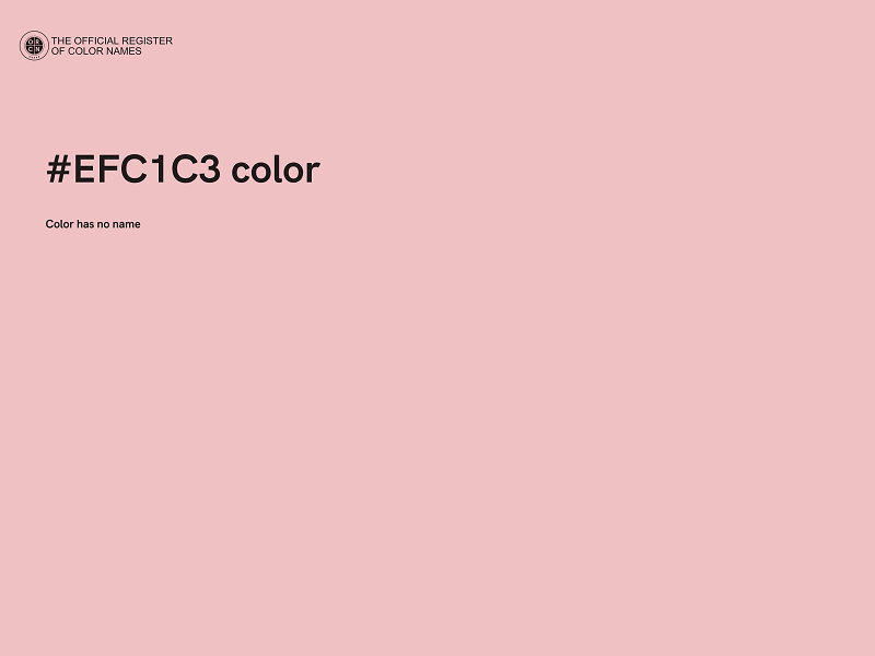 #EFC1C3 color image