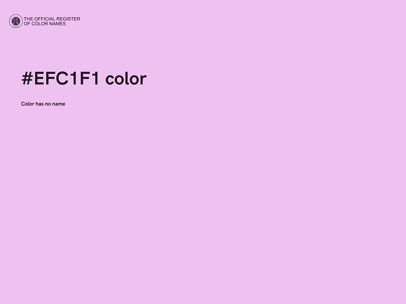#EFC1F1 color image