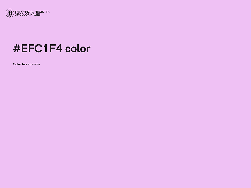 #EFC1F4 color image