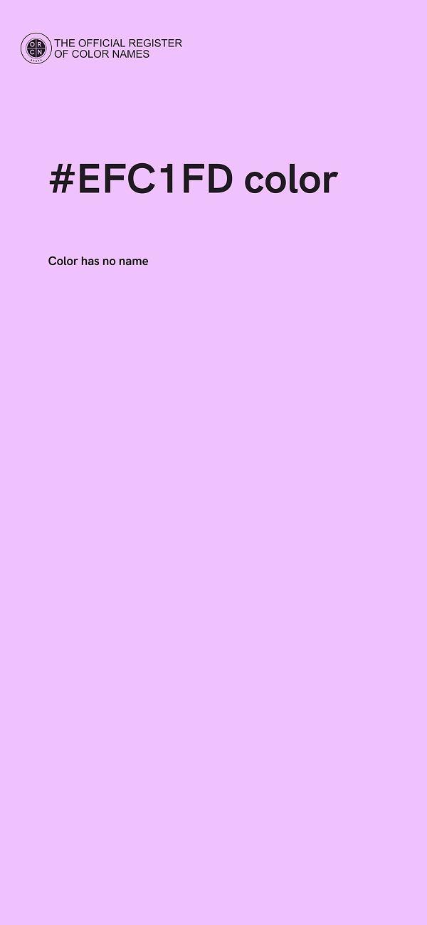 #EFC1FD color image