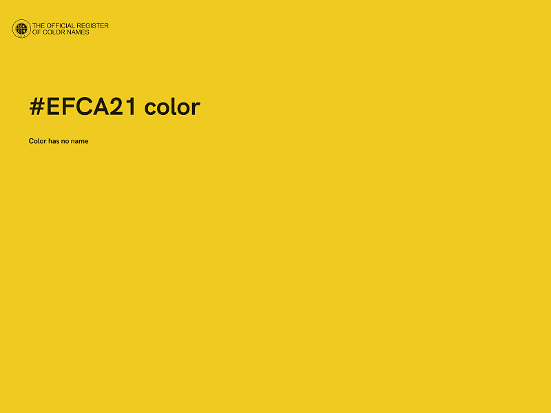 #EFCA21 color image