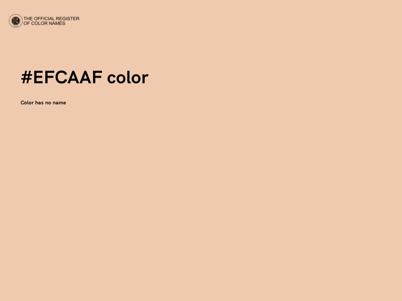 #EFCAAF color image