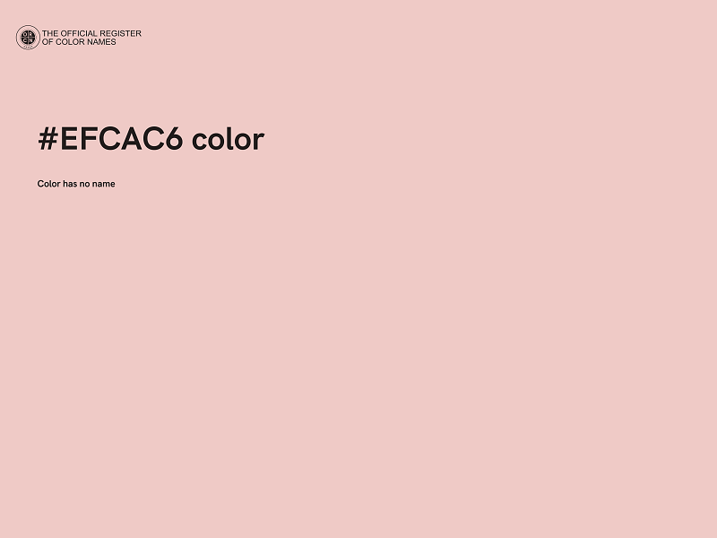 #EFCAC6 color image