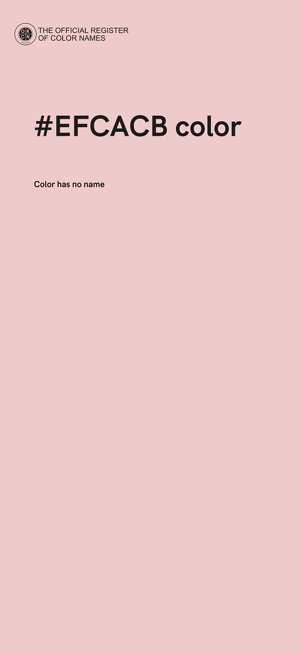 #EFCACB color image