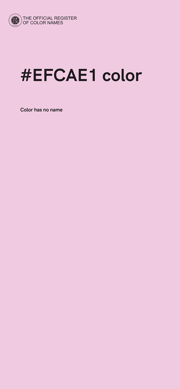 #EFCAE1 color image